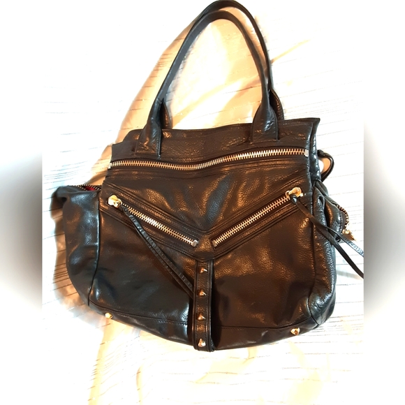 Botkier Handbags - Botkier Trigger Black Leather Women's Satchel Bag